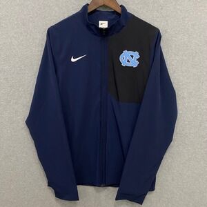 UNC Tar Heels NIKE Men's S Jacket Navy Full Zip Training Activewear Basketball